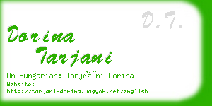 dorina tarjani business card